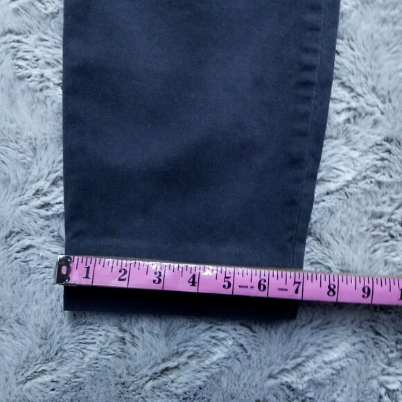 Pionier Pants Mens 32x30 Gray Chino Khakis Straight Flat Front Canvas - Picture 5 of 13